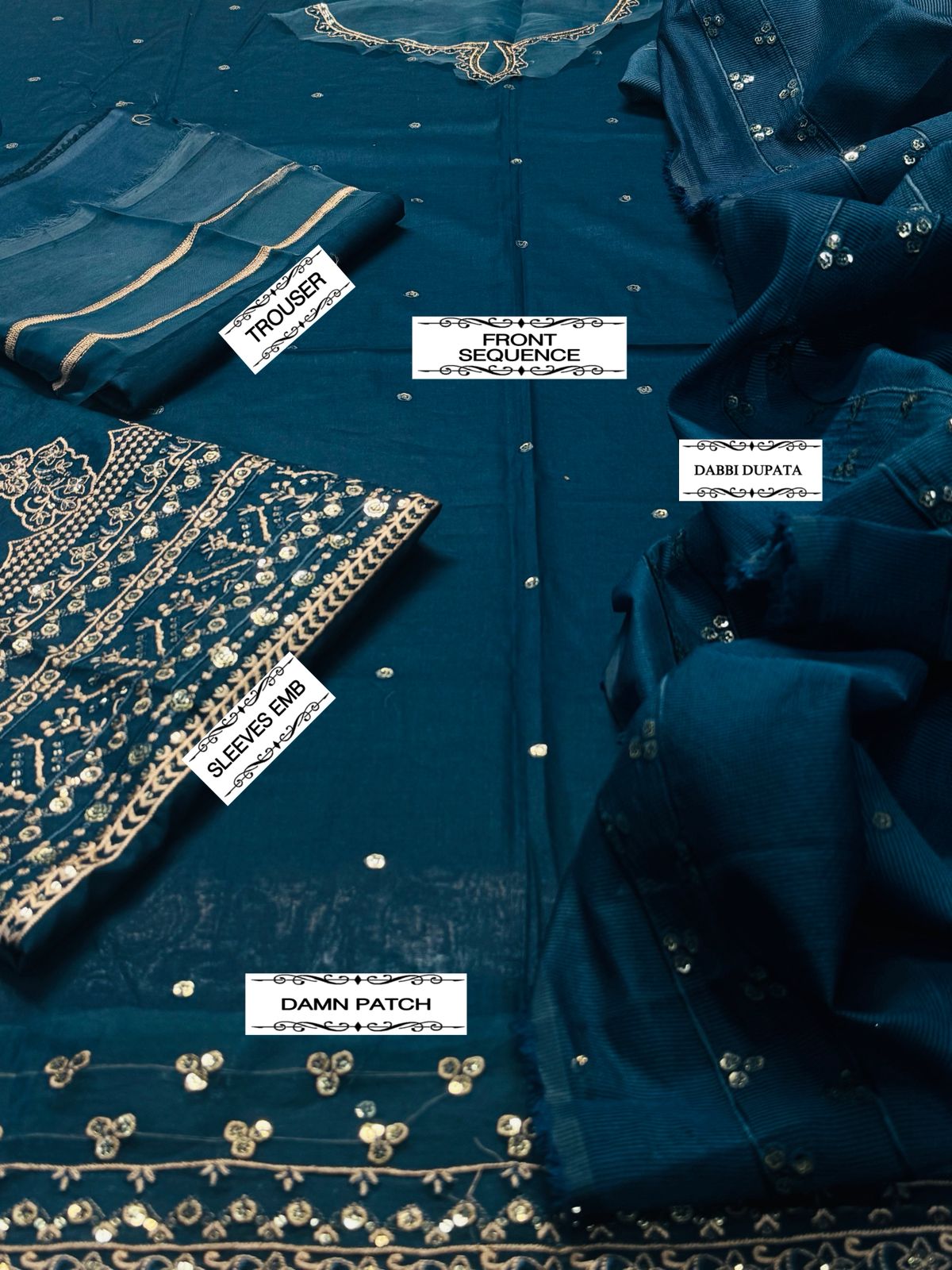 QALAMKAR 3pc Summer Casual Collection
