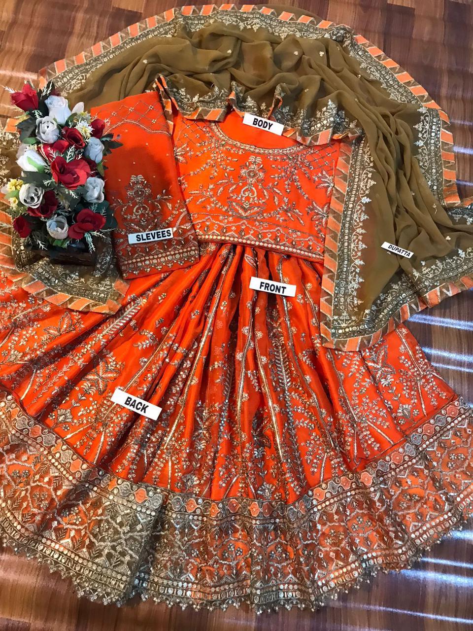 BRAND:ASIM JOFA chiffon embroidered frock luxury unstiched 3pc