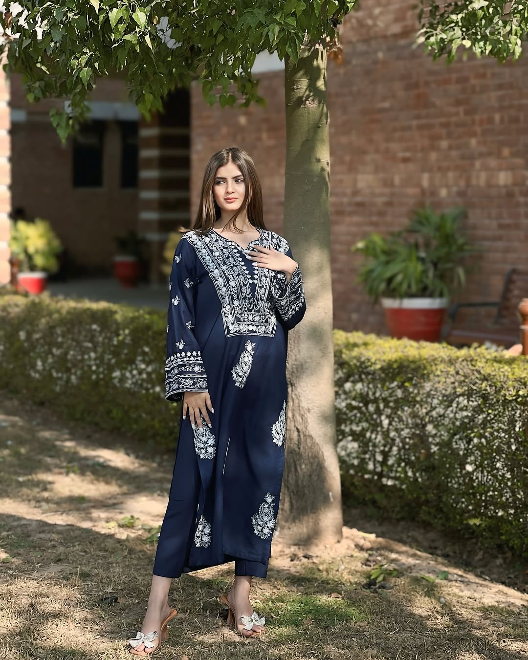 DAZZEL EMB LONG LENGHT 2pc Stiched Suit