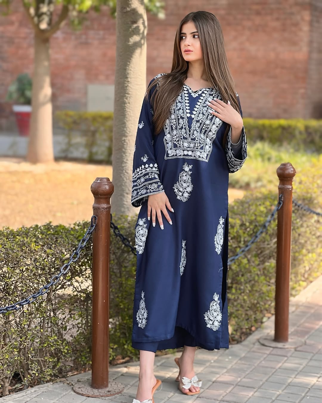DAZZEL EMB LONG LENGHT 2pc Stiched Suit
