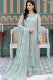 BRAND:FLOSSIE organza embroidered cutwork adda work luxury unstitched 3pc