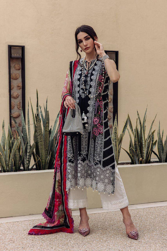 *SAIRA RIZWAN* chikankari luxury cotton embroidered unstitced 3pc