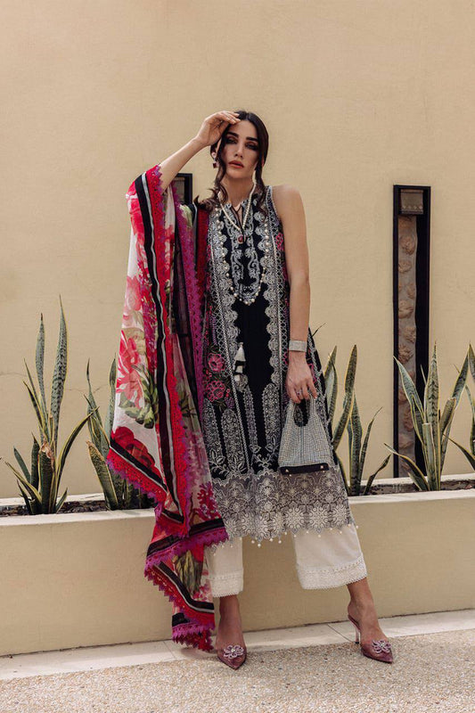 *SAIRA RIZWAN* chikankari luxury cotton embroidered unstitced 3pc