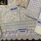 *MUSHQ* lawn cotton chikankari embroidered luxury unstiched 3pc✓