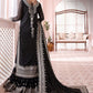 BRAND:ASIM JOFA chiffon embroidered & sequence luxury patch work unstitced 3pc✓
