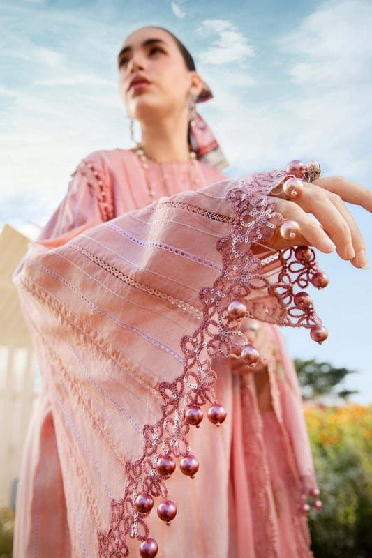 MARIA.B lawn chikankari printed embroidered patch-work unstitced 3pc✓