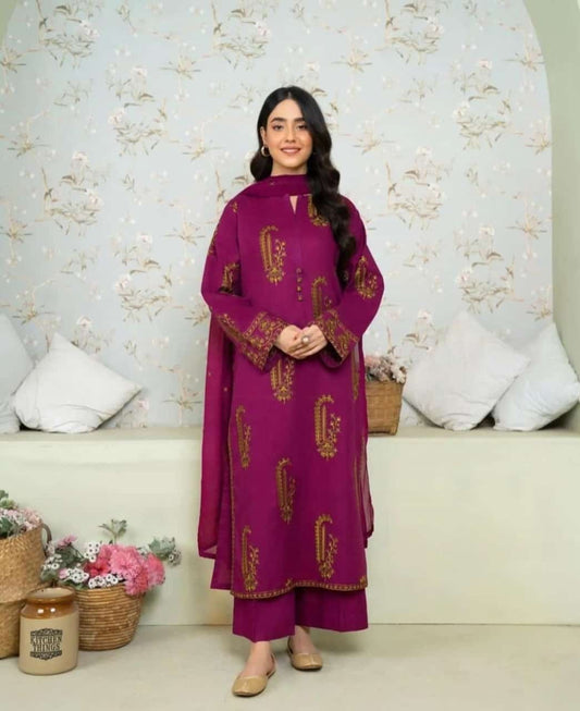 Amber Embroidery 2pc Stuff: premium Lenin