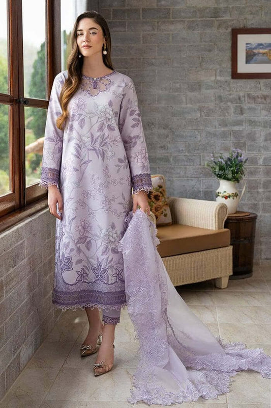 BRAND:MUSHQ lawn printed embroidered patch-work unstitced 3pc