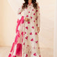 BRAND:IZNIK lawn chikankari embriodered luxury patch work unstitced 3pc