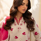 BRAND:IZNIK lawn chikankari embriodered luxury patch work unstitced 3pc