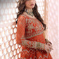 BRAND:ASIM JOFA chiffon embroidered frock luxury unstiched 3pc