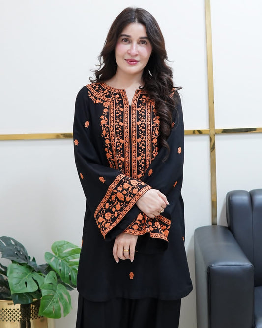 BLACK LUX 2PC STICHED SUIT
