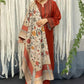 Arooj - 3PC EMBROIDERED WITH  DIGITAL DUPPATA