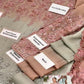 BRAND:MARIA.B chiffon embroidered & 3d working luxury unstiched 3pc