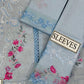 BRAND:QALAMQAR chikankari embriodered luxury cotton unstitced 3pc