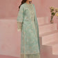 BRAND:AFROZEH chikankari lawn embroidered patch work unstitced 3pc