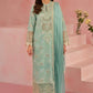 BRAND:AFROZEH chikankari lawn embroidered patch work unstitced 3pc