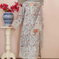 BRAND:AFROZEH chikankari embroidered luxury lawn printed unstitced 3pc