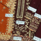 BRAND:ASIM JOFA chiffon embroidered & sequence unstiched 3pc