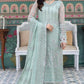 BRAND:FLOSSIE organza embroidered cutwork adda work luxury unstitched 3pc