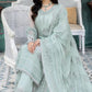 BRAND:FLOSSIE organza embroidered cutwork adda work luxury unstitched 3pc
