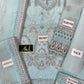 BRAND:FLOSSIE organza embroidered cutwork adda work luxury unstitched 3pc