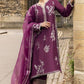 BRAND:MUSHQ organza embroidered hand embellished luxury unstitched 3pc✓