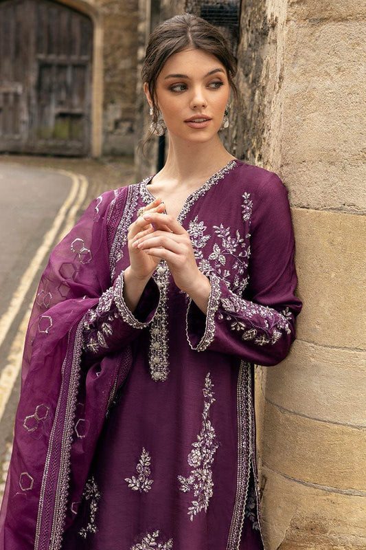 BRAND:MUSHQ organza embroidered hand embellished luxury unstitched 3pc✓
