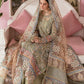 BRAND:ELAF organza embroidered & sequence luxury unstiched 3pc
