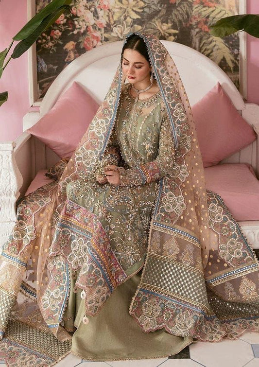 BRAND:ELAF organza embroidered & sequence luxury unstiched 3pc