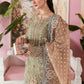 BRAND:ELAF organza embroidered & sequence luxury unstiched 3pc